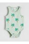 Printed Baby Boy Snap Fastener Bodysuit 3-Pack (S6) - 5