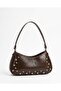 Brown Women's Studded Stylish Shoulder Bag for Women - 2