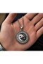 Stainless Steel Viking Rune Symbol Wolf Symbol Pendant - 3