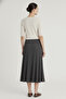 Anthracite Fine Pleated Skirt - 3