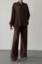 26Ypnt01850 Women's Trousers with Piping Detail