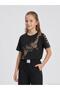 Girl's T-Shirt for Ages 10-14 - Black