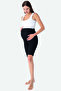 Iz Üstü Biker Flexible Adjustable Waist Short Maternity Leggings Black - 4