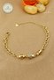 Steel Bracelet - Stone-Encrusted Ball Model Chain 316L Steel Bracelet Does Not Tarnish or Fade 17+5cm