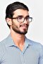 Men WRJ1775S Rectangular Reading Glass, Black - 2