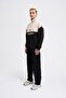 Men's Yoke Detail Sweatshirt Black-Light Beige - 7