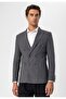Slim Fit Lined Double-Breasted Men's Blazer Jacket - 2