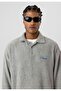 Oversize Sweatshirt with Text Detail - 5
