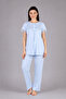 3-Piece Maternity Pajama Set with Dressing Gown and Lace Detail - 2