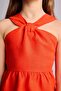 100% Linen Sleeveless Red Dress for Girls H3768A826Hs - 4