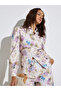 Off White Floral Print Long Sleeve Shirt
