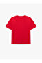 Comfortable Fit Crew Neck Short Sleeve Football Themed Printed T-Shirt - 5