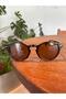 Brina Unisex Brown Sunglasses Popular Color 48 Ekartman (Small - Medium Size) - 2