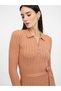 rochie midi maro deschis - 3
