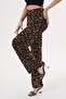 Women's Zebra & Leopard Patterned Thin Summer Wide-Leg Sweatpants – Lightweight & Stylish