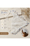 Bohemian Style Bead Detailed Knitted Bandana Ecru - 3