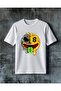 Love for Money Character Smiley Printed Oversize T-Shirt