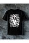 Women's Design Tattoo Art Printed Oversized T-Shirt