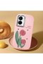 Vivo Y16/Y02S Compatible Shock-Absorbing Camera Protected Pink Silicone Case - 2