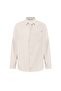 Oversized Long Sleeve Shirt with Pocket Detail