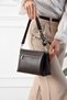 Vespara Scarf Detailed Soft Leather Look Large Volume Bitter Brown Women's Shoulder and Crossbody Bag - 2