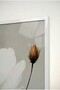 Soft White Floral Modern 2-Piece Glass Painting Set with White Metal Frame for Home and Office - 4