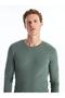 Crew Neck Long Sleeve Combed Cotton Men's T-Shirt (W4) - 2