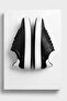 Men's Black/White Leather Sneaker - White Sole, Casual Daily Shoes - 7