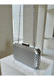 Silver Embossed Leather Women's Evening Dress Bag Wedding Engagement Graduation - 6