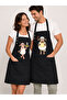 Kitchen Apron Set of 2 Stain-Resistant Water-Repellent Fabric Colorfast Print Sheep and Lamb Patterned Double Apron - 2