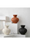 Bohemian Style 20 cm Ceramic New Modern Cream Color Handmade Vase Bloom Vase - 5