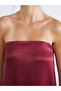 Strapless Neckline Satin Evening Dress - 3