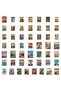 50pcs 50Pcs Vintage European City Travel Stickers Landmark Buildings Poster Decals DIY Stationery Su - 4