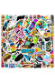 50 Skateboard Graffiti Stickers Pack - Street Art Style Stickers, Suitable for Skateboards / Lapt...