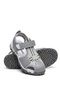 Boy's Gray Daily Velcro Sandals - 2