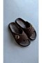 Mocca Muse Light Brown Buckle Comfort Slippers - 3