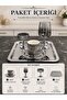 Venice Gold Coffee Presentation Set with Tray, Coffee Cup, Turkish Coffee Pot and Coffee Side Cup - Damat Kahvesi - 5