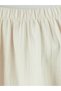 Lcw Kids Ecru Elastic Waist Girls' Muslin Skirt - 2