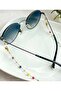 Steel Gold Crystal Stone Glasses Chain-Glasses Cord-Glasses Accessory or Two Separate Uses as a Necklace (75 cm) - 6