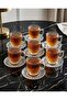 6-Piece Tea and Coffee Set with Handle and Saucer (100 ml) - 6