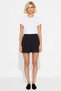 Women Mini Shorts High Waist Wide Leg Woven Fabric Solid Pattern Spring Autumn Daily Use - 4