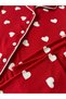 Girls' Pajama Set Summer Milan Fabric Heart Pattern with Bow Detail Shirt Collar - 6