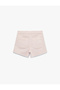 Pocket Detailed Regular Waist Cotton Slim Fit Mini Shorts - 5