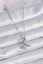 316L Steel Silver Color Heart Detail Letter Figure Charm Model Women's Necklace 5886 - Eterna3078-6132 - 2
