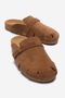 Verloni Men's Genuine Leather Slippers Tan Suede Lightweight Eva Sole