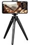 Professional Mini Portable Tripod for Macro Shooting with 3kg Maximum Load Capacity, 1/4" Camera Screw, 5.5cm Extended Height, Lightweight & Portable - Black