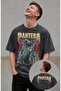 Unisex Oversize Pantera Whiskey Ense Printed Washable Rock Band T-Shirt
