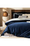 Laurel Bamboo Double Duvet Cover Set 200X220 cm Marin Blue/Soft Blue - 2