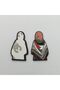 Palestinian Woman Figure Sticker, Multicolour, PVC, Glossy Finish, Die-cut Shape, Self-adhesive Decal for iPhone and Smartphones - 3