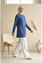Bürümcük Fabric Long Tunic 0508-04 Indigo - 2